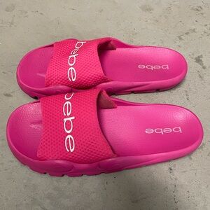 PINK BEBE SLIDES